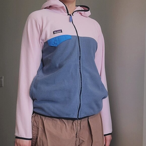 Patagonia Baby Pink Fleece Zip Hoodie - Picture 2 of 8